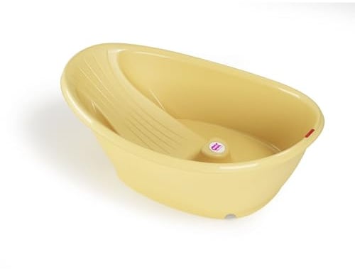OKBABY Bella - Die gemütliche Badewanne für Neugeborene und Babys von 0-12 Monate - Gelb