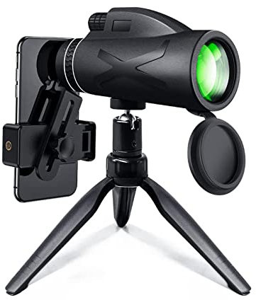 Monokular Teleskop 10-12x42 Hd Fernrohr Erwachsene Handy Monokular Original Mit Smartphone-Halterung Und Stativ