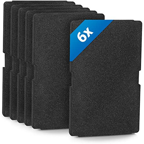 Siegvoll 6x Filtri per Asciugatrice Beko, Spugna per Filtro Dell'evaporatore 2964840100, Filtro in Schiuma per Asciugatrice a Condensazione e a Pompa di Calore 240 x 155 x 11 mm