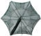 Portable Nylon Fishing Net, 6/12 Holes Automatic Fishing Net Shrimp Minnow Crayfish Crab Baits Cast Mesh Trap Network (6 Hole)