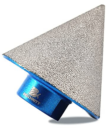 Diamant Fasenbohrer 50mm - BRSCHNITT Diamant Fasenbits Fingerfräser zum Vergrößern Löcher in Fliesen Porzellan Marmor Keramik Granit M14 Gewinde für Winkelschleifer