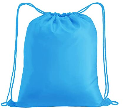 Artexia Turnbeutel Sportbeutel Gym Sack Sport Gymnastik Schwimmen Tasche Kordelzug Gym Wasserdicht Reise Schuhe Schule Kindergarten Kinder Erwachsene Unisex (Himmelblau)