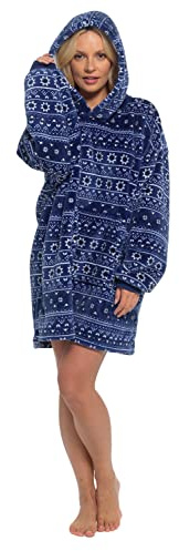 Slumber Hut Hoodie Wearable Blanket Ultra Soft Fleece Snuggle Poncho Loungewear Hooded Top Oversized Comfy Cosy Sweatshirt Throw Cover