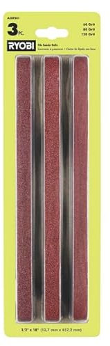 Lot de 3 courroies ponceuses