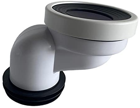 Gralara Full Flush Offset Toilet Flange Connector Extension Adapter 4 PVC Toilet Flange Slider for The of Drainage Pans, Shift 10cm