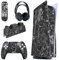 PlayVital Skin Stickers für ps5 Konsole Regular Edition,Vinyl-Skin Folie Stickers Aufkleber Schutzfolie für PS5 Konsole,Controller,Ladestation,Headset,Medienfernbedienung-Cyborg Wreck