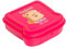 BRICOMIRAS Fiambrera infantil colegio, sandwichera ideal para el recreo, merienda parque para niños (Rosa)