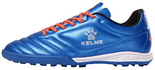 Football Boots Men's Breathable Turf Trainers Outdoor Cleats Athletics Sneakers Teens Professional Wear-Resistence Soccer Shoes Non-Slip Blue UK 7.5