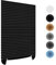 Stick On Blinds for Windows, Temporary No Drilling Light Filtering Pleated Paper Clip On Door Blinds and Shades for Kitchen Patio Bathroom Bedroom (Black, 90x150cm)