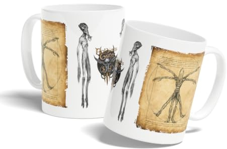 Konix Dungeons & Dragons Becher - Keramiktasse - 320 ml - Motiv Baldur’s Gate - Weiß