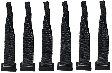 SNDMOR Crochets de Porte pour Sac de Toit 6pcs pour différentes Tailles de Voitures ou SUVs, Noir