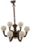HOMSFOU Weihnachten Miniatur Deckenlampe Puppenhaus Kronleuchter Mini LED Beleuchtung Hängelampe Kerzen Lampe Kinder Puppenstube Zubehör Feengarten Deko Garten Micro Landschaft Dekoration
