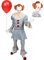 Funidelia | Pennywise Kostüm mit Perücke - ES Kapitel 2 für Herren Pennywise, Horrorfilm, Killer clown, Horror - Kostüm für Erwachsene & Verkleidung für Partys, Karneval & Halloween - Größe L