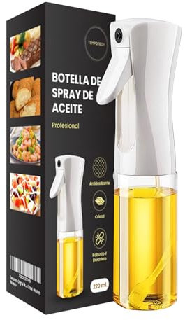 Tempotech Original ® 1 unité spray huile d'olive pour friteuse à air - Spécial accessoires Air Fryer - Pulvérisateur d'huile de cuisine avec bouteille en verre - Huilier Burette