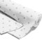 Stoff Meterware Baumwollstoff 5 M x 160 cm - Stoffe zum Nähen aus reine Baumwolle Fabric Futterstoff Dekostoff für Patchwork Canvas und Sewing Nähstoff Graue Sterne auf Weiß