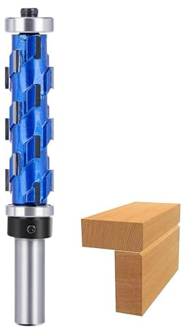 Bündigfräser Bündigfräser 12mm Schaft Kopierfräser Kugellager Oberfräser Nutfräser Für Holz Fräser-Bits für Holzbearbeitung Massivholz Handoberfräse und Oberfrästisch 19,05 x 65mm