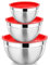 P&P CHEF Red Mixing Bowls Set of 3