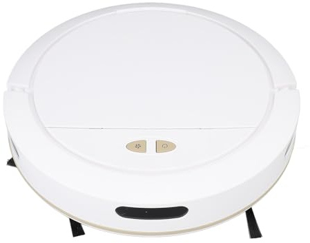 Asixxsix Robot Aspirador, 3000Pa Fuerte Succión Automática App Control Robot de Barrido Inteligente con Tanque de Agua de 100ml 7.4V, Aspirador Robótico para el Hogar, Pelo de Mascotas,