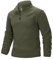 33,000ft Men's Fleece Pullover Warm Half Zip Microfleece Jacket Lightweight Outdoor Sweatshirt Thermal Top with 2 Pockets for Autumn Winter, Hiking, Work, Olive Green XL