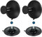 SAYAYO Black Suction Cup Hooks 2PCS Self Adhesive Coat Hooks for Hanging Towel, Sticky Door Hook Wall Mounted for Bathroom Shower No Drilling, SUS304 Stainless Steel Vacuum Sucker