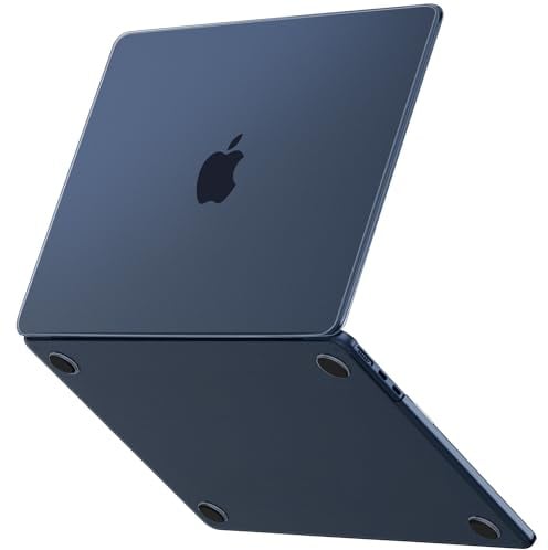 GPXIIZ Hülle für MacBook Air 15 Zoll M5 M4 M3 M2 2026-2023, Mitternacht | Halbtransparent, Anti-Kratzer, Ultradünne Hartschale Schutzhülle Snap Case für Mac Book Air 15.3 A3448 A3241 A3114 A2941