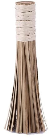 1/2pcs Natural Color Bamboo Wok Brush Handmade Traditional Cleaning Whisk Durable Pot Pan Cleaner Kitchen Tools 7 Inches Length(2Pcs)