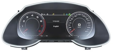 Tablero Navidigital de 12,3 Pulgadas Apto para Audi Q5 2010-2018 años Panel LCD de Coche velocímetro Cabina Virtual Pantalla para Coche,Pantalla táctil