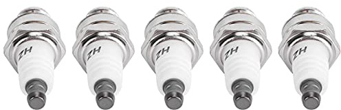 ERYUE 5-teilige Premium-Zündkerze für BM6A RCJ6Y-Gebläseteile, Zuverlässiges Ersatzzubehör für Gartengeräte, Geeignet -Motoren