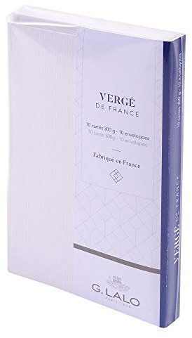 Lalo 25650L Karten Vergé de France, (25% Hadern extra weiß, 1 )