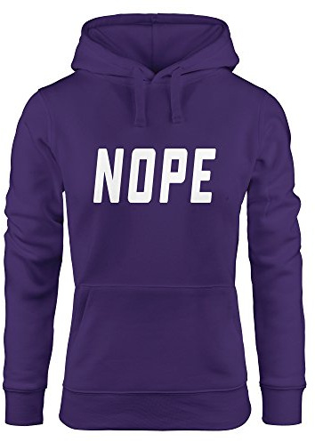 MoonWorks Kapuzen-Pullover Damen Nope Hoodie