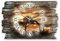 Kreative Feder Designer Wanduhr „Giraffe“ aus Holz 40x27cm im Shabby Style Design - Designeruhr mit flüsterleisem Uhrwerk ohne Ticken (Giraffe, leises Funkuhrwerk)