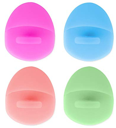 4 pezzi in silicone spazzola per la pulizia del viso Comedone poro spazzola per pulizia facciale trucco Brush Tool