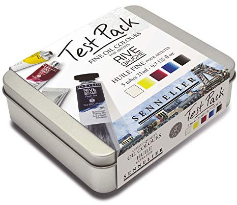 Sennelier Rive Gauche Kit de test de peinture à l'huile 5 tubes 21 ml