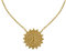 LES POULETTES BIJOUX - Collier Plaqué Or Soleil Dentelé
