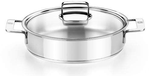 Olla Acero inoxidable 30cm 4,5L BRA A770557 Tapa incluida Adecuado para todos los fuegos incluida inducción Inox