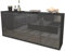Stil.Zeit Sideboard Ole, Korpus anthrazit matt, Front Hochglanz Graphit (180x79x35cm) Push-to-Open Technik & Leichtlaufschienen