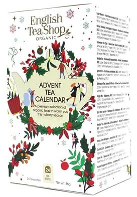 English Tea Shop® | Calendario dell'Avvento con Tè & Tisane | Tisane Natale Assortite ai Sapori Festivi | Avvento Astuccio Bustine di Tè (25 Bustine - 37.5 Gr)