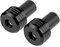 DEWIN Lenkergriffe, 1 Paar Universal Aluminium Motorradgriff Lenkerenden Gewichtsausgleichsstecker für Motorräder Schwarz 22mm