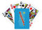 Juego de cartas mágicas con nombre de la bandera del país del Congo