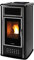 TERMOSTUFA A PELLET KLOVER BELVEDERE 22 VENTILATA ACCIAIO