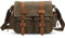 VARLIVOO Umhängetasche für Herren Schultertaschen 14 Zoll Laptoptaschen Messenger Bags Kuriertasche Aktentasche Taschen Arbeiten Schule Segeltuch Armeegrün
