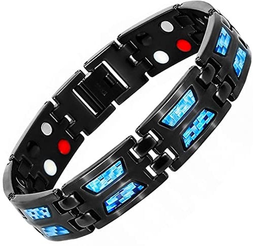 YOSOOLL Bracciali Magnetici Bracciale Della Salute Braccialetto Magnetico Terapeutico Uomo