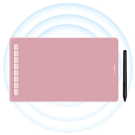 XP-PEN Deco LW Wireless Drawing Tablet 10 x 6 Digital Graphics Tablet with Battery-free X3 Elite Stylus, Supports Tilt Function, Compatible with Windows/Mac/Android/Chrome OS/Linux (Pink)