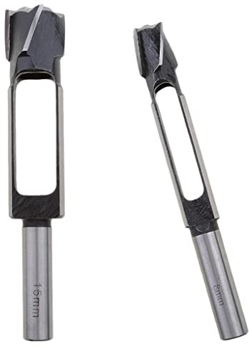 perfeclan Premium Zapfenbohrer Zapfenschneider Forstnerbohrer Scheibenschneider für Bohrmaschine Drehmaschine | Plug Cutter Bohrer | 1/2 Zoll Schaft, 8mm-40mm Bohrlochdurchmesser (8mm+15mm)