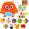Rongbaor 10Pcs Paper Plate Art Kit for Kids Paper Plate Animals Craft Kits for Kids Crafts for 3-12 Year Olds Preschool Education Boys and Girls Best Halloween Christmas Birthday Holiday Gifts