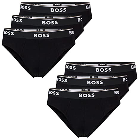 BOSS Herren Power Slips Briefs Unterhosen Cotton Stretch 6er Pack