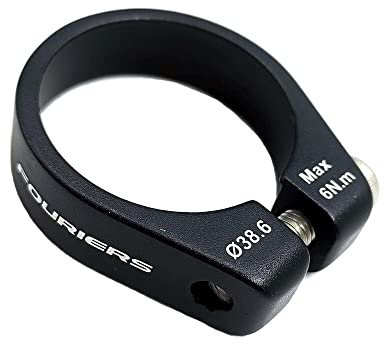 YOIQI Sattelklemme Fahrrad-Sattelstütze aus Aluminiumlegierung 37 mm 38,1 mm 38,6 mm Spezielle Spezifikationen Fahrrad-Sattelstützenklemme (Size : 38.6mm)