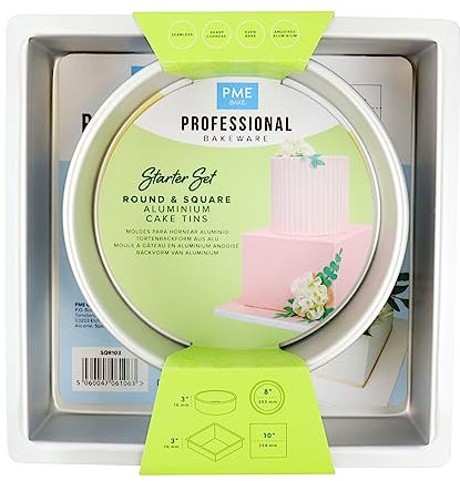 PME Kuchenform Starter Bundle Set mit 2-76mm tiefen Formen