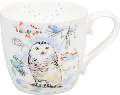 KÖNITZ Becher WINTER ANIMALS - Owl - 450 ml aus Bone China Porzellan Design/Victoria Lowe