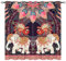 YUANZU Elefant Pfau Vorhänge Exotisch Indisch Mandala Paisley Ösen Gardinen mit Blickdichte Vorhang Kälteschutz Blackout Curtain Wohnzimmer Schlafzimmer Verdunkelung Fenster, 2 Stück, H 114 x B 132 cm